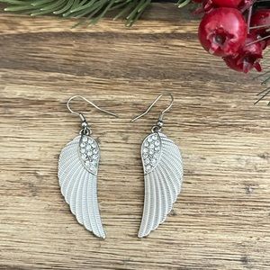 Sterling Silver Angel Wing Earrings 🪽